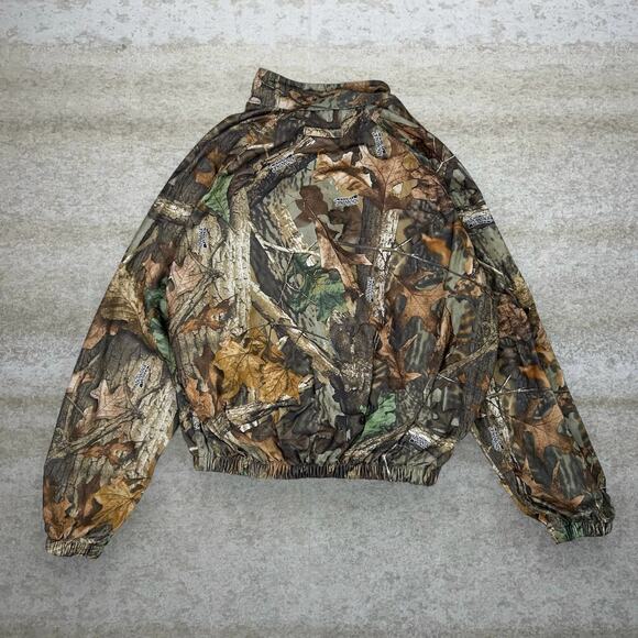 Vintage Y2K Advantage Camo Jacket Mens L Mesh Lined Full Zip Mad Dog - Picture 3 of 4
